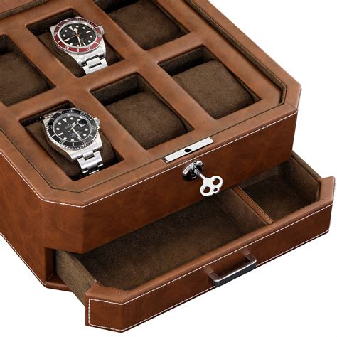 steel watch box|best 6 slot watch box.